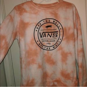 vans tye die crewneck sweatshirt